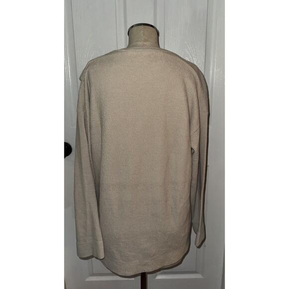 AZUL By Moussy Women’s Light Tan Button 3/4 Sleeve Blouse Size M Cotton - Picture 4 of 6